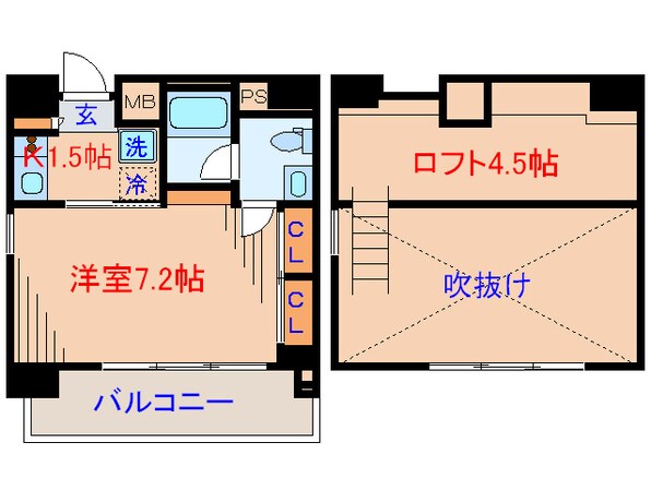 シュロス武蔵新城の物件間取画像